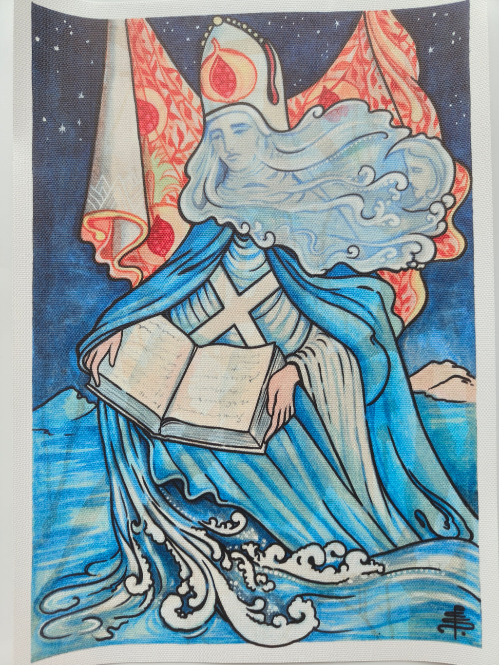 The Popess — Veiled Presence Art Print